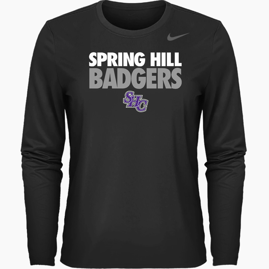 Spring Hill Badgers <span class="pdp-name-mascot">Spring Hill Badgers</span> Nike Women's Team Legend Long Sleeve Tee