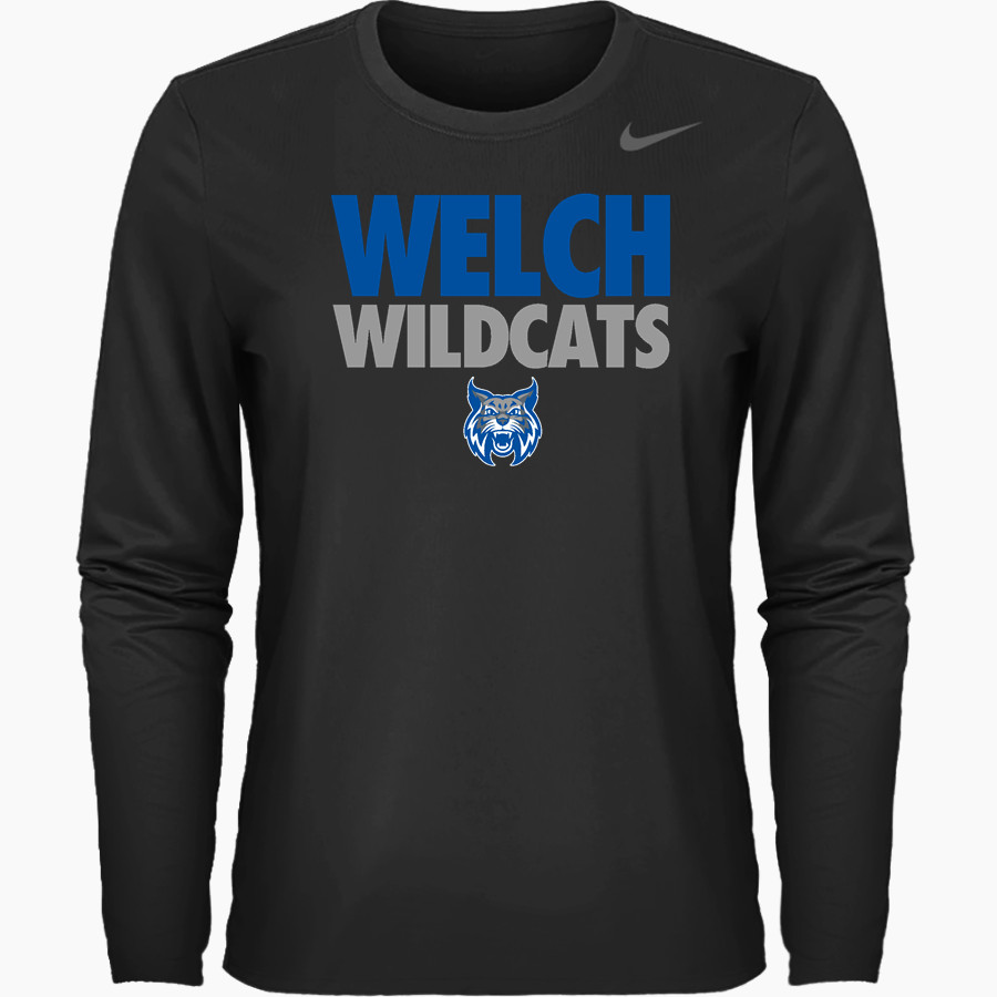 WELCH HIGH SCHOOL WILDCATS Nike Women's Team Legend Long Sleeve Tee