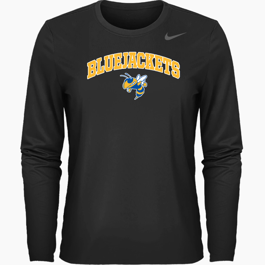 Mitchell Bluejackets Nike Women's Team Legend Long Sleeve Tee