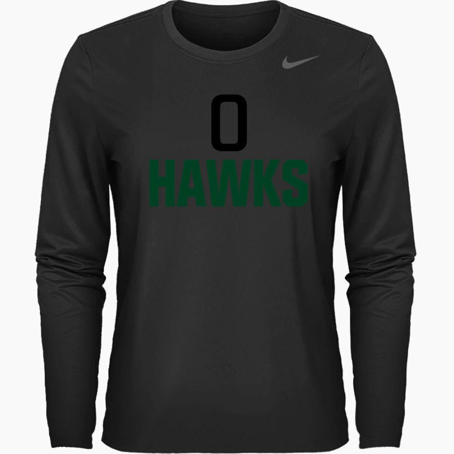 Oakwood Hawks <span class="pdp-name-mascot">Oakwood Hawks</span> Nike Women's Team Legend Long Sleeve Tee