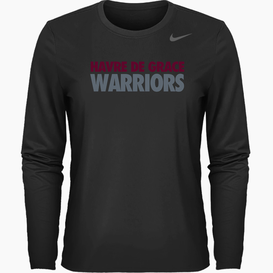 HAVRE DE GRACE HIGH SCHOOL WARRIORS <span class="pdp-name-mascot">HAVRE DE GRACE WARRIORS</span> Nike Women's Team Legend Long Sleeve Tee
