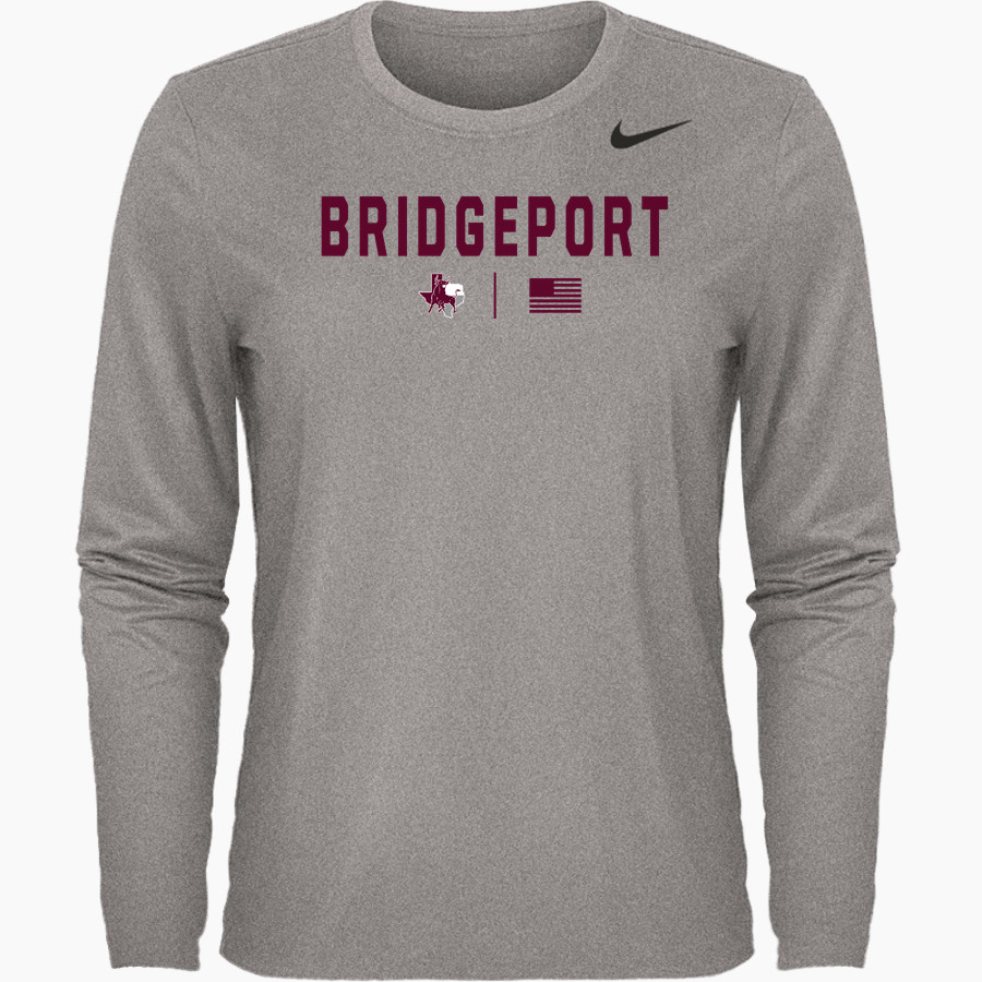BRIDGEPORT HIGH SCHOOL BULLS <span class="pdp-name-mascot">BRIDGEPORT BULLS</span> Nike Women's Team Legend Long Sleeve Tee