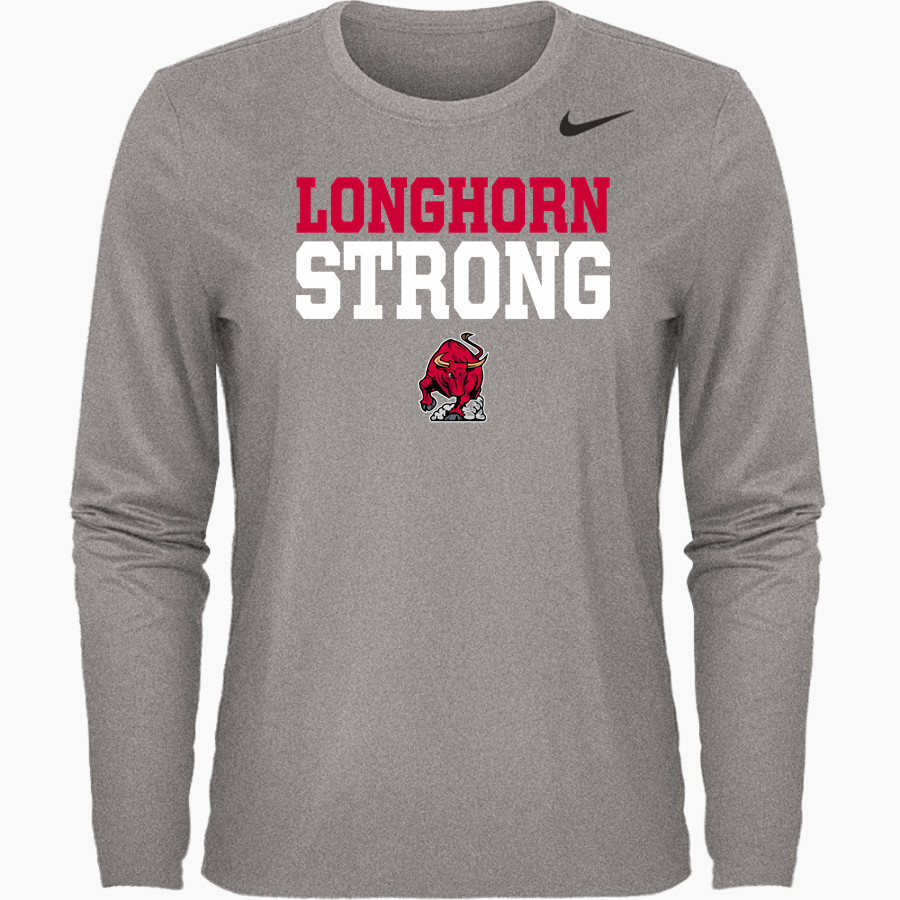 DOVER HIGH SCHOOL LONGHORNS Nike Women's Team Legend Long Sleeve Tee