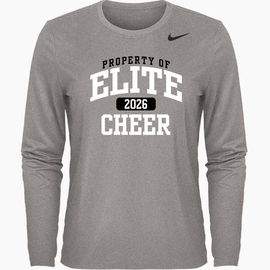Elite Cheer Online Store <span class="pdp-name-mascot">Elite Cheer</span> Nike Women's Team Legend Long Sleeve Tee