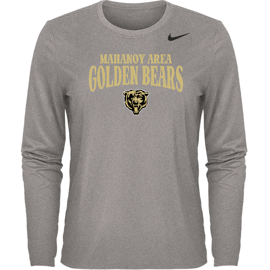 MAHANOY AREA JR./SR. HIGH SCHOOL GOLDEN BEARS <span class="pdp-name-mascot">MAHANOY JUNIOR SENIOR GOLDEN BEARS</span> Nike Women's Team Legend Long Sleeve Tee