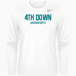 4th Down University 4th Down University <span class="pdp-name-mascot">4th Down University</span> Nike Women's Team Legend Long Sleeve Tee Front Thumbnail