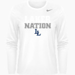 La Lumiere School Lakers Online Store <span class="pdp-name-mascot">La Lumiere Lakers</span> Nike Women's Team Legend Long Sleeve Tee Front Thumbnail