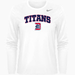 Detroit Mercy Titans Sideline Store <span class="pdp-name-mascot">UDM Titans</span> Nike Women's Team Legend Long Sleeve Tee Front Thumbnail