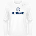 American Martyrs Mustangs Nike Women's Team Legend Long Sleeve Tee Front Thumbnail
