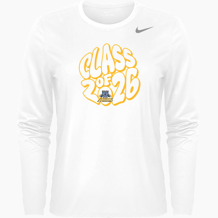 Andrew Tigers <span class="pdp-name-mascot">Andrew College Tigers</span> Nike Women's Team Legend Long Sleeve Tee