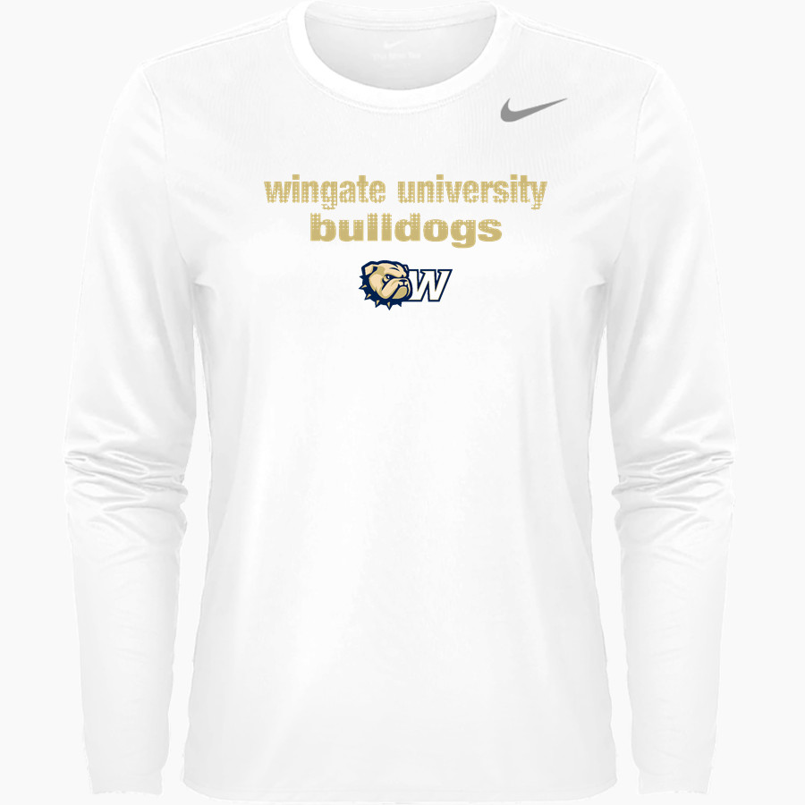Wingate University Bulldogs <span class="pdp-name-mascot">Wingate Bulldogs</span> Nike Women's Team Legend Long Sleeve Tee