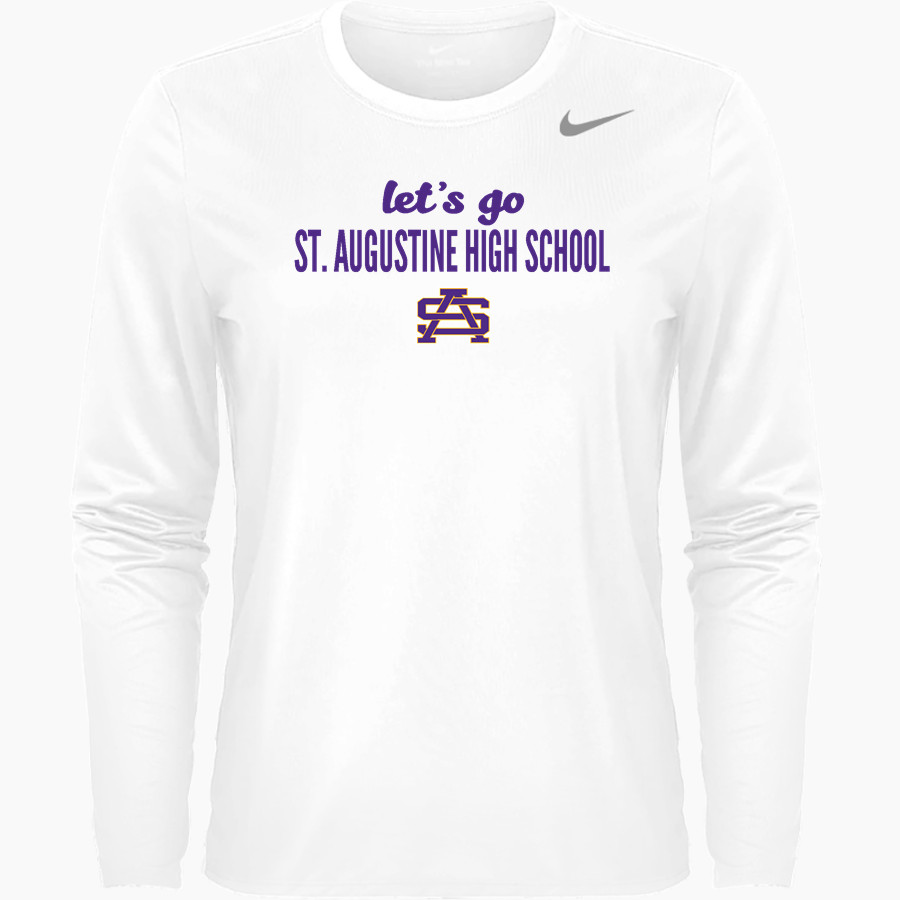 ST. AUGUSTINE HIGH SCHOOL PURPLE KNIGHTS Nike Women's Team Legend Long Sleeve Tee