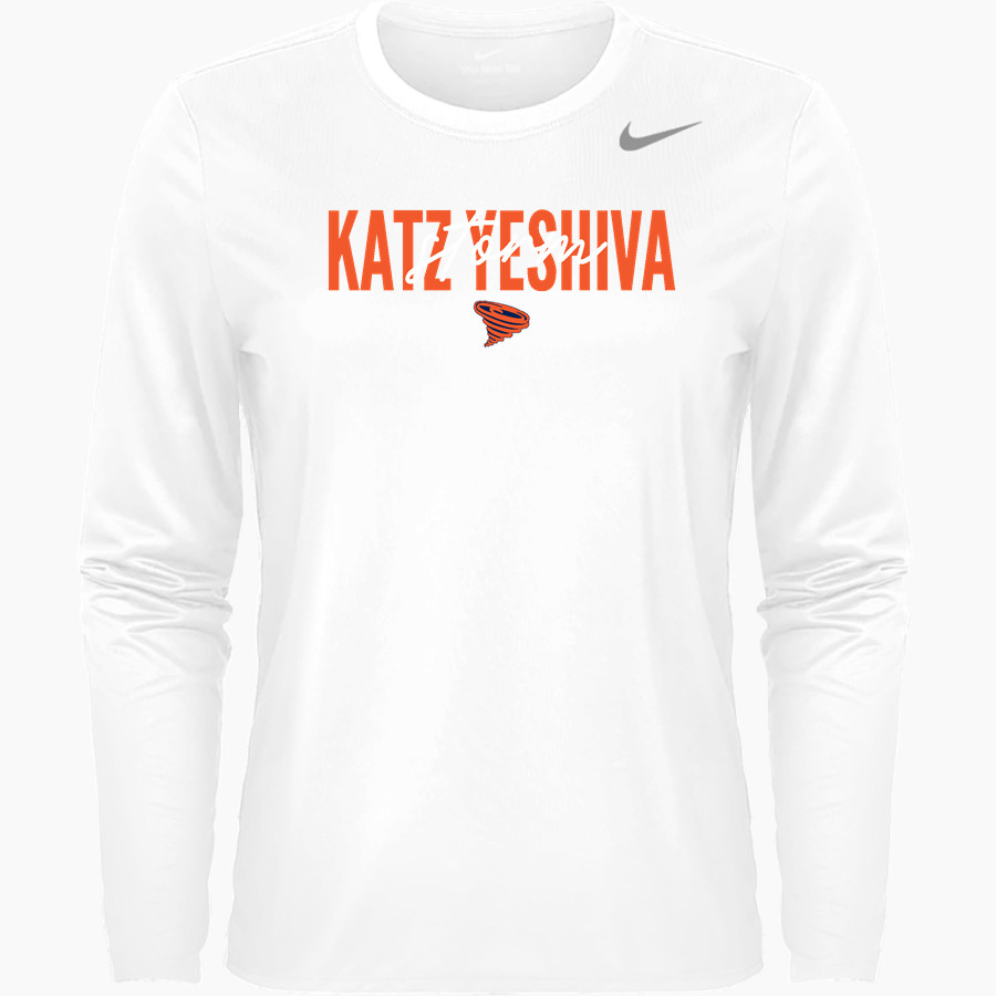 Katz Yeshiva Storm Nike Women's Team Legend Long Sleeve Tee