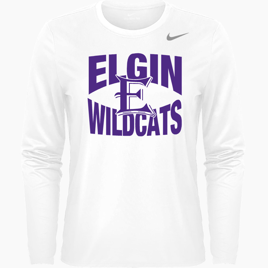 ELGIN HIGH SCHOOL WILDCATS <span class="pdp-name-mascot">ELGIN WILDCATS</span> Nike Women's Team Legend Long Sleeve Tee