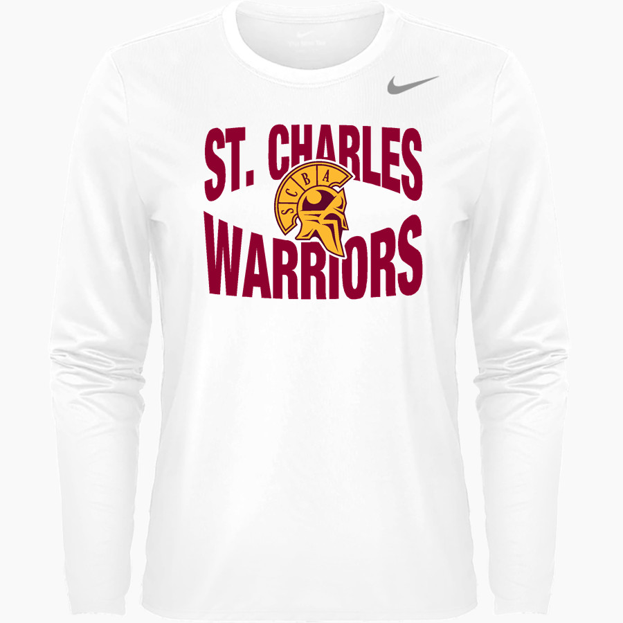 St. Charles Warriors <span class="pdp-name-mascot">St Charles Borromeo Warriors</span> Nike Women's Team Legend Long Sleeve Tee