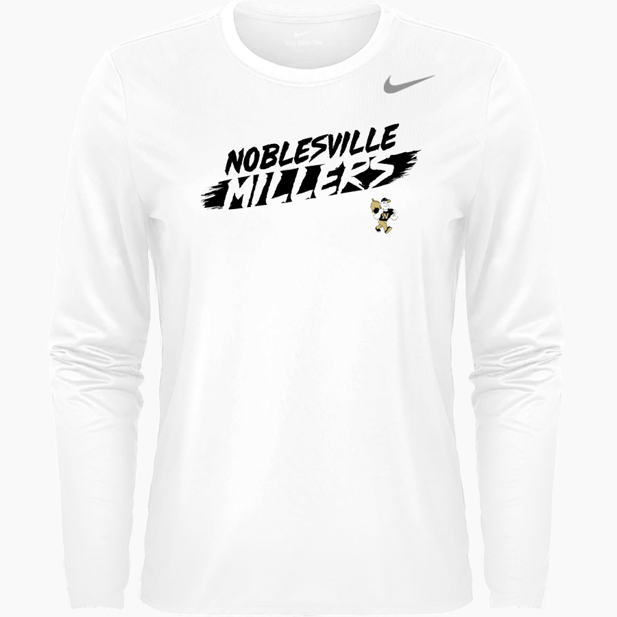 NOBLESVILLE MILLERS stronger together <span class="pdp-name-mascot">NOBLESVILLE MILLERS</span> Nike Women's Team Legend Long Sleeve Tee