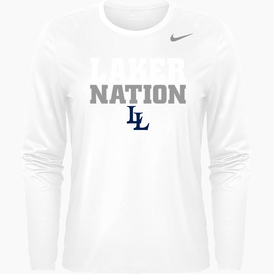 La Lumiere School Lakers Online Store <span class="pdp-name-mascot">La Lumiere Lakers</span> Nike Women's Team Legend Long Sleeve Tee