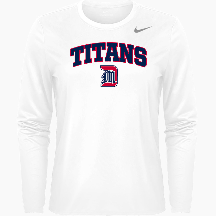 Detroit Mercy Titans Sideline Store <span class="pdp-name-mascot">UDM Titans</span> Nike Women's Team Legend Long Sleeve Tee