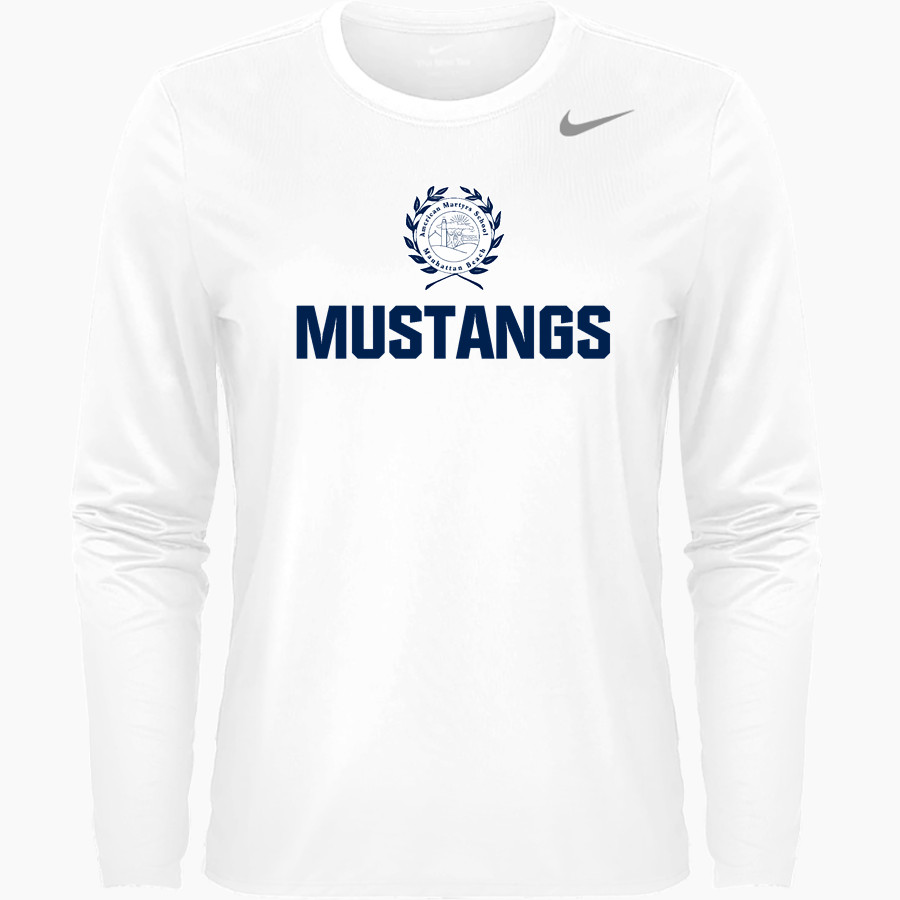 American Martyrs Mustangs Nike Women's Team Legend Long Sleeve Tee