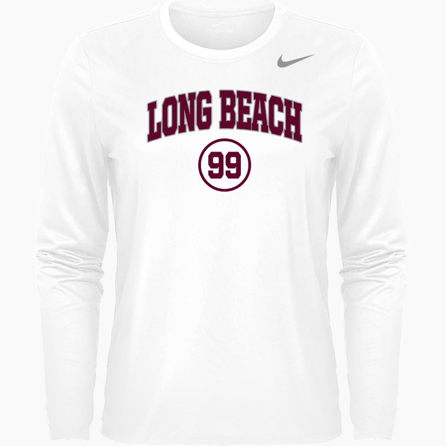 LONG BEACH HIGH SCHOOL BEARCATS <span class="pdp-name-mascot">LONG BEACH BEARCATS</span> Nike Women's Team Legend Long Sleeve Tee