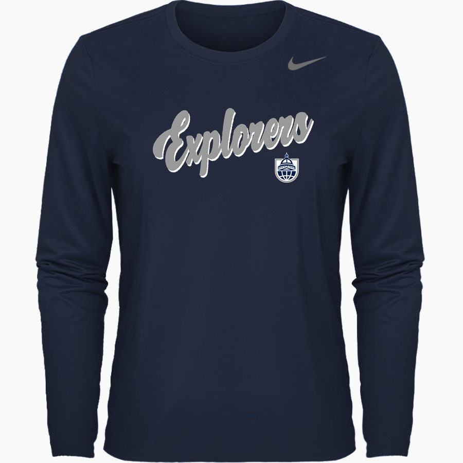Barton Explorers Nike Women's Team Legend Long Sleeve Tee