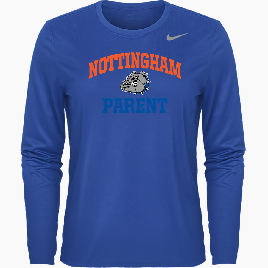 NOTTINGHAM HIGH SCHOOL BULLDOGS Nike Women's Team Legend Long Sleeve Tee