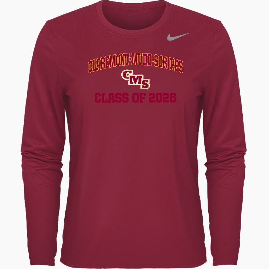 CLAREMONT MUDD SCRIPPS Athenas <span class="pdp-name-mascot">CLAREMONT MUDD SCRIPPS</span> Nike Women's Team Legend Long Sleeve Tee