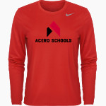 Acero Schools Chicago Nike Women's Team Legend Long Sleeve Tee Front Thumbnail