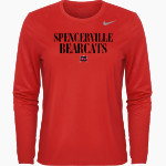SPENCERVILLE HIGH SCHOOL BEARCATS <span class="pdp-name-mascot">SPENCERVILLE BEARCATS</span> Nike Women's Team Legend Long Sleeve Tee Front Thumbnail