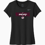 WINNECONNE HIGH SCHOOL WOLVES <span class="pdp-name-mascot">WINNECONNE WOLVES</span> Nike Women's Team Legend Short Sleeve Tee Front Thumbnail
