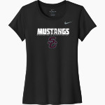 Salina Central Mustangs Nike Women's Team Legend Short Sleeve Tee Front Thumbnail