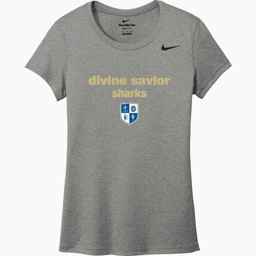 Divine Savior Academy Sharks <span class="pdp-name-mascot">Divine Savior Sharks</span> Nike Women's Team Legend Short Sleeve Tee