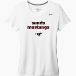 SANDS HIGH SCHOOL MUSTANGS Nike Women's Team Legend Short Sleeve Tee Front Thumbnail