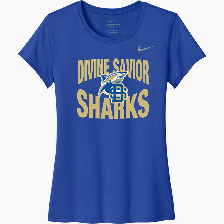 Divine Savior Academy Sharks <span class="pdp-name-mascot">Divine Savior Sharks</span> Nike Women's Team Legend Short Sleeve Tee