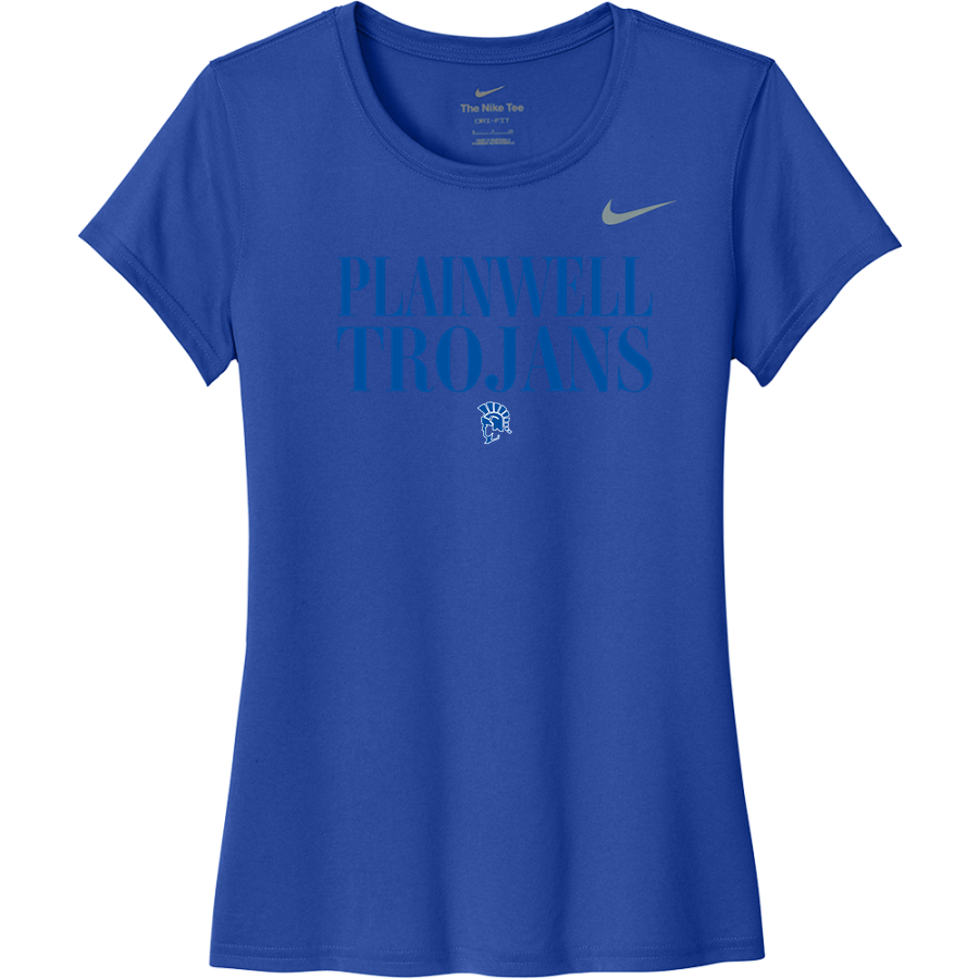 PLAINWELL HIGH SCHOOL TROJANS <span class="pdp-name-mascot">PLAINWELL TROJANS</span> Nike Women's Team Legend Short Sleeve Tee