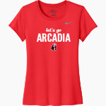 ARCADIA REDSKINS #redskinnation Nike Women's Team Legend Short Sleeve Tee Front Thumbnail