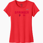 Springer Red Devils Nike Women's Team Legend Short Sleeve Tee Front Thumbnail