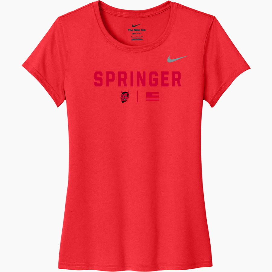 Springer Red Devils Nike Women's Team Legend Short Sleeve Tee