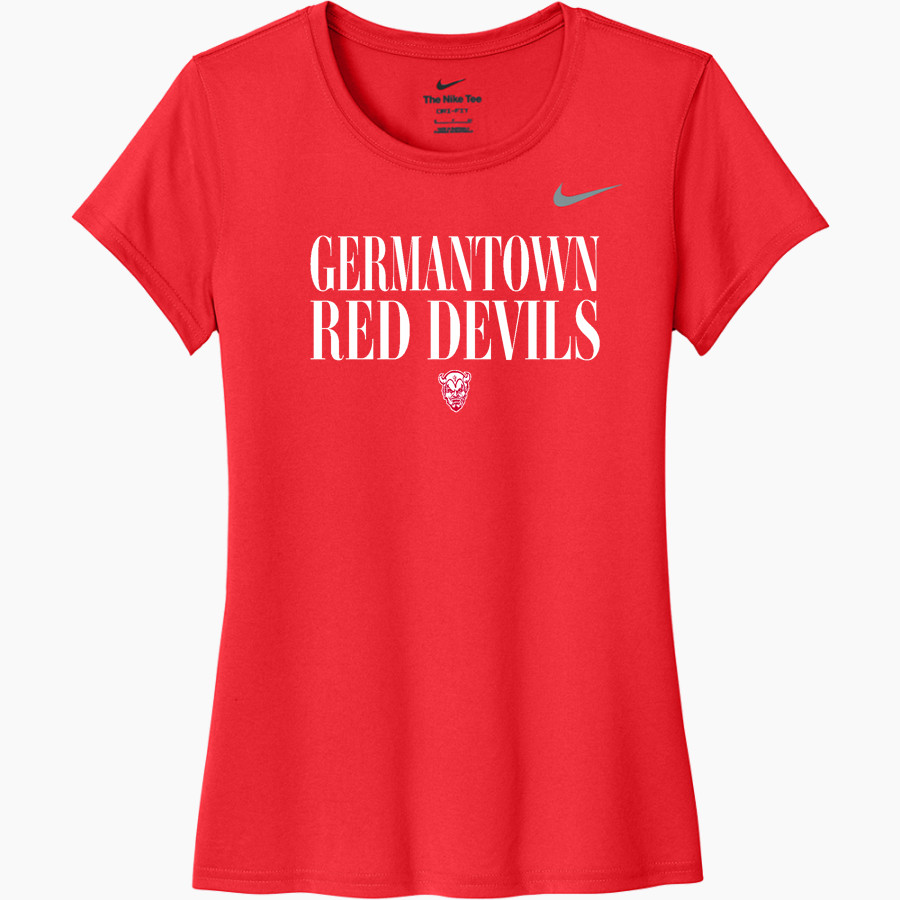 Germantown Red Devils <span class="pdp-name-mascot">Germantown Red Devils</span> Nike Women's Team Legend Short Sleeve Tee