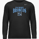 Zachary Broncos <span class="pdp-name-mascot">Zachary Broncos</span> Nike Youth Team Legend Long Sleeve Tee Front Thumbnail