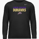 Loras College Duhawks Nike Youth Team Legend Long Sleeve Tee Front Thumbnail