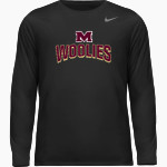 MILLBURY SR HIGH SCHOOL WOOLIES <span class="pdp-name-mascot">MILLBURY MEMORIAL WOOLIES</span> Nike Youth Team Legend Long Sleeve Tee Front Thumbnail