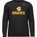 SPRINGFIELD SHAWNEE HIGH SCHOOL BRAVES <span class="pdp-name-mascot">SPRINGFIELD SHAWNEE BRAVES</span> Nike Youth Team Legend Long Sleeve Tee Front Thumbnail