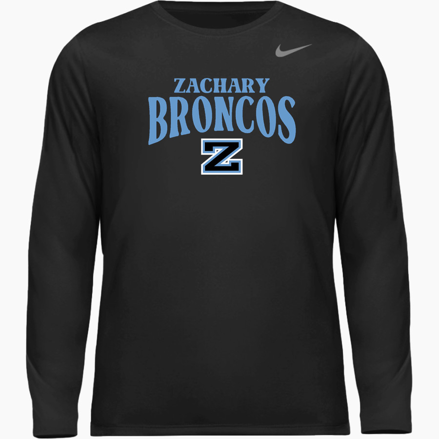 Zachary Broncos <span class="pdp-name-mascot">Zachary Broncos</span> Nike Youth Team Legend Long Sleeve Tee
