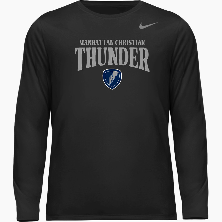 Manhattan Christian Thunder <span class="pdp-name-mascot">Manhattan Christian Thunder</span> Nike Youth Team Legend Long Sleeve Tee