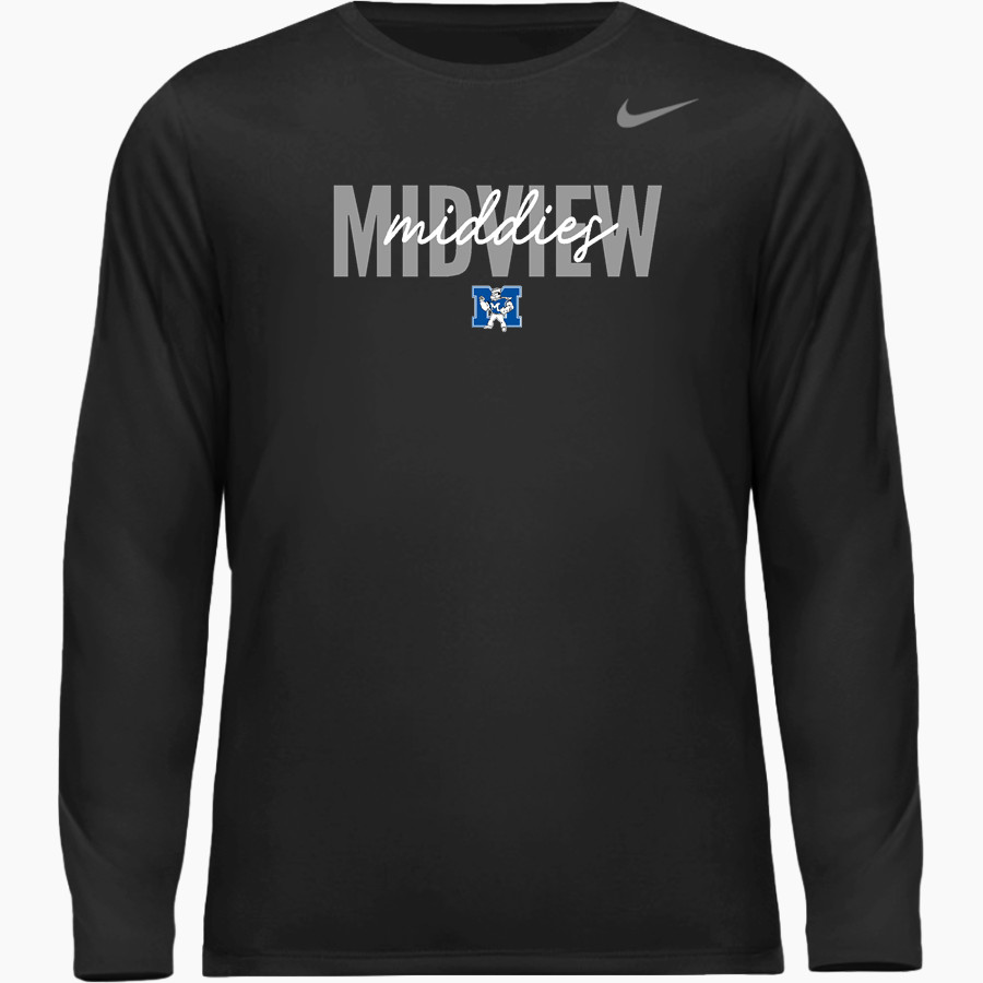 MIDVIEW MIDDIES #wearemidview <span class="pdp-name-mascot">MIDVIEW MIDDIES</span> Nike Youth Team Legend Long Sleeve Tee