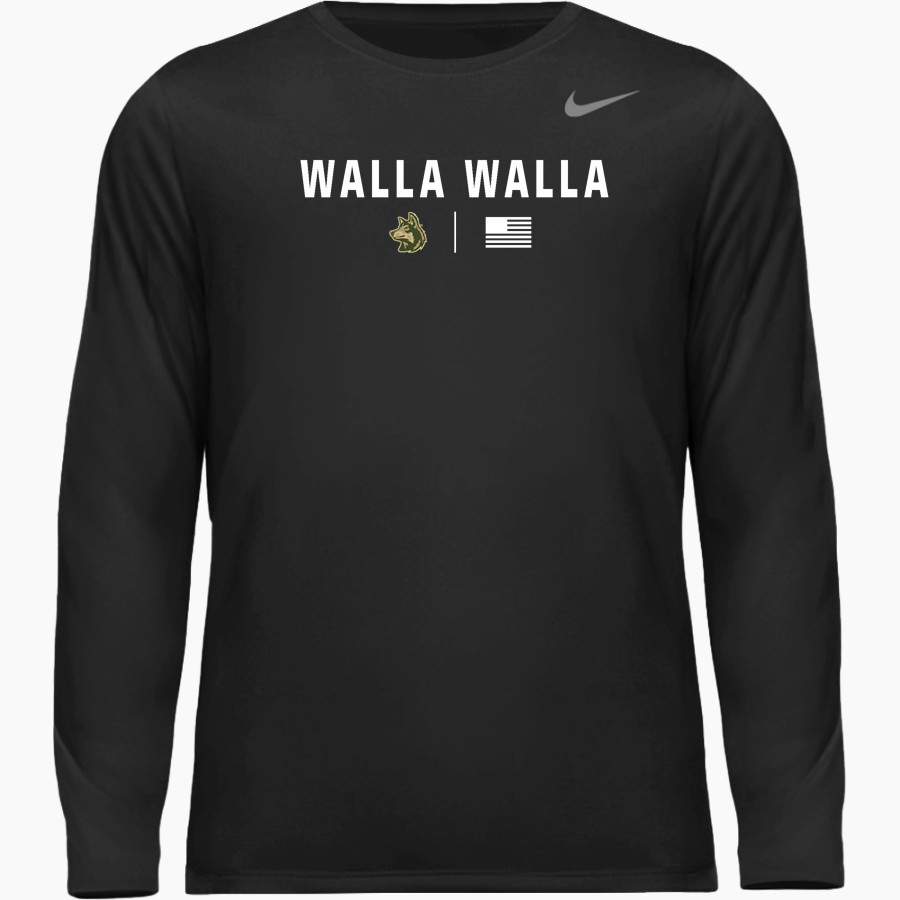 Walla Walla Wolves <span class="pdp-name-mascot">Walla Walla Wolves</span> Nike Youth Team Legend Long Sleeve Tee