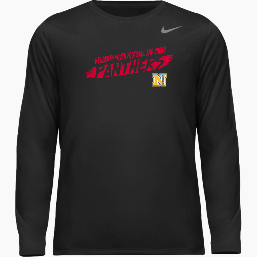 Newberry Youth Football And Cheer Panthers <span class="pdp-name-mascot">Newberry Youth Football And Cheer Panthers</span> Nike Youth Team Legend Long Sleeve Tee