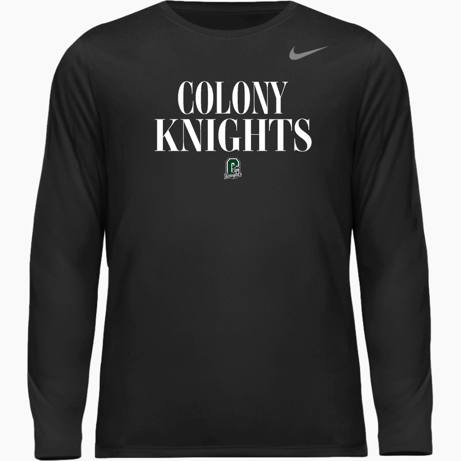 COLONY HIGH SCHOOL KNIGHTS <span class="pdp-name-mascot">COLONY KNIGHTS</span> Nike Youth Team Legend Long Sleeve Tee