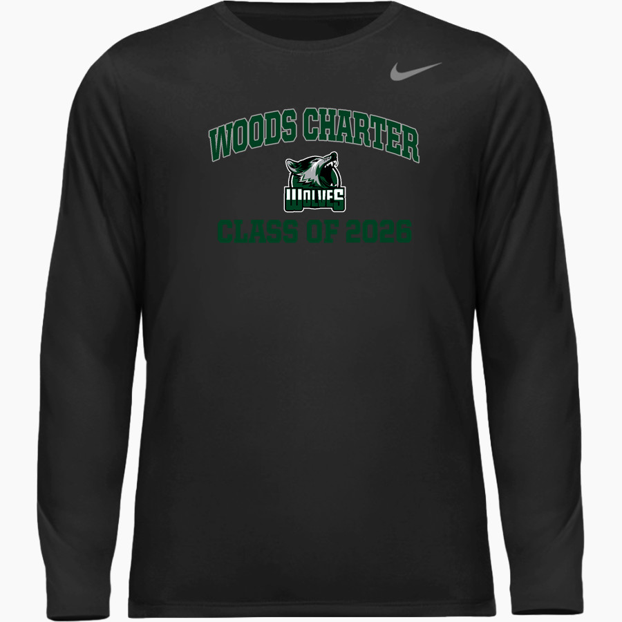 Woods Charter Wolves Nike Youth Team Legend Long Sleeve Tee